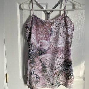 Lululemon athletica Pink and Gray Tank Top